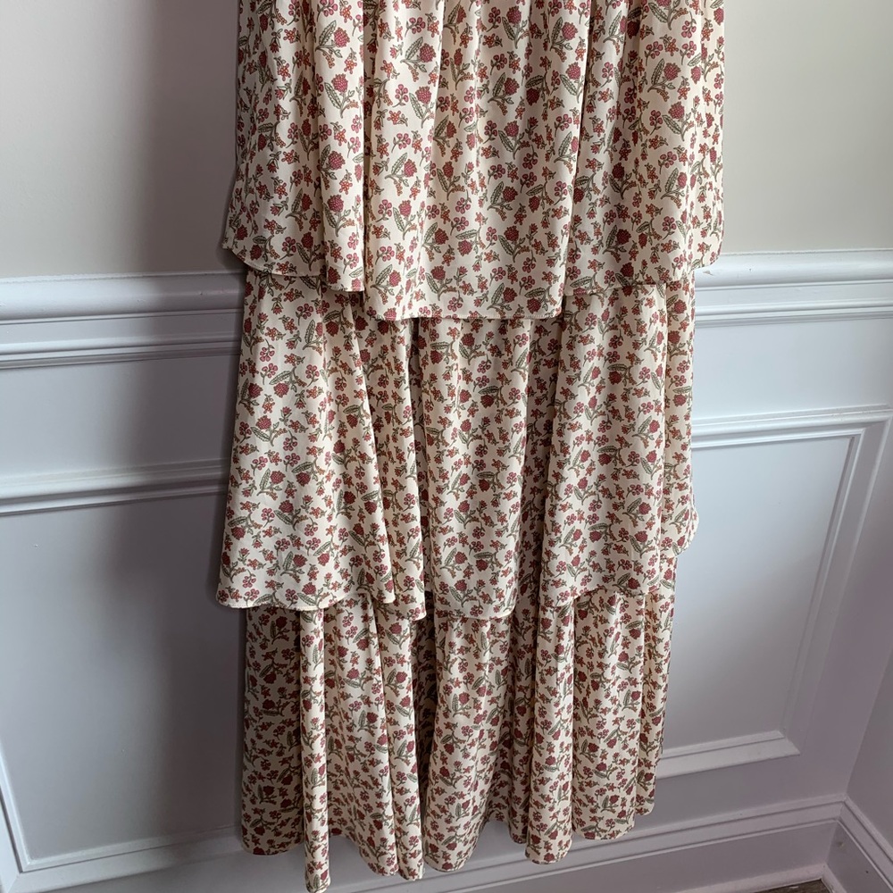 Gal meets glam Anthropologie tiered ruffle dress 2 - Picture 5 of 8